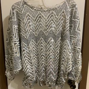 Vintage 80s sequin top